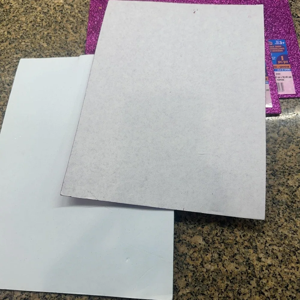 Foamies Confetti Stickyback Foam Sheets‎ Lot Of 5 9x12 Multi Color Craft DIY
